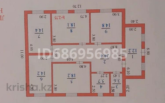4-комнатный дом, 140 м², 20 сот., Бирлик 2  - изображение 1