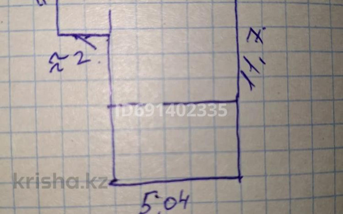 1-комнатный дом, 60 м², 5 сот., Участок 089 889 - Сзади ресторана Бахар 600 метров  - изображение 6