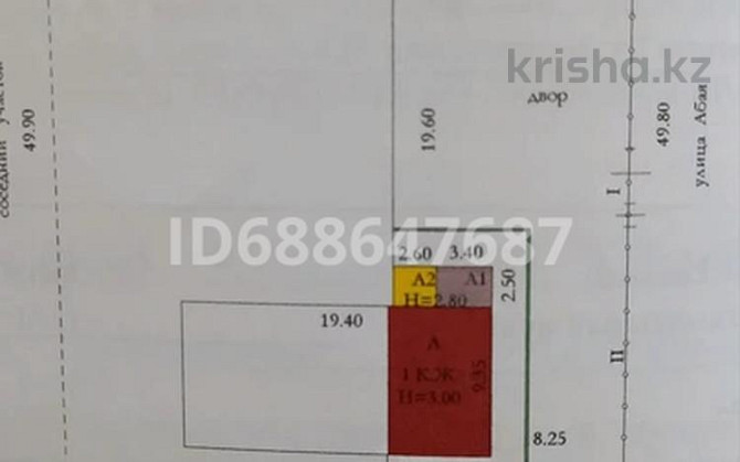 3-комнатный дом, 59.4 м², 8 сот., Актюбинская 13 - Абая  - изображение 2