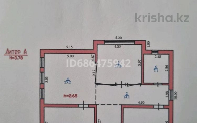3-комнатный дом, 111.3 м², 6 сот., Жиенкуловой 4 - Рыскулова Талгар - изображение 3