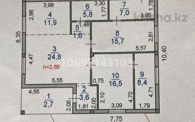 3-комнатный дом, 100 м², 8 сот., мкр Ерменсай, Пальгово 26 Almaty - photo 5