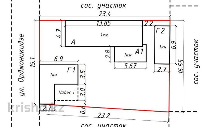 3-комнатный дом, 58.6 м², 3.68 сот., Орджоникидзе 29 - Рылеева, Абая, Амангельды, Валиханова. Павлодар - изображение 3