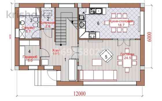 6-комнатный дом, 223.5 м², 3.5 сот., мкр Карагайлы 26 Алматы