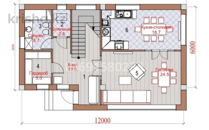 6-комнатный дом, 223.5 м², 3.5 сот., мкр Карагайлы 26 Almaty - photo 5