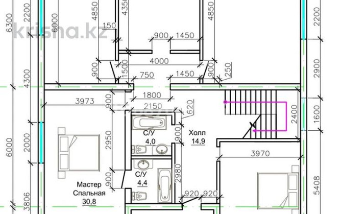 8-комнатный дом, 380 м², 10 сот., Жибек жолы - Аблайхана панфилова  - photo 5