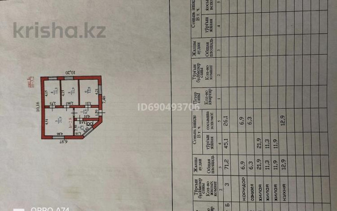 3-комнатный дом, 100 м², 5 сот., Достоевского 169 - Байсейтова Семей - изображение 1