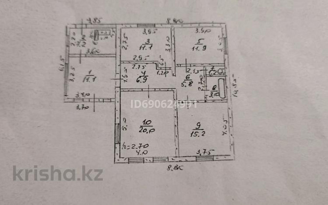 3-комнатный дом, 93.4 м², 6 сот., Усова 42 - Посёлок Зеленстрой, 6 линия Павлодар - изображение 2