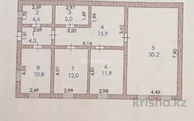 3-комнатный дом, 99.7 м², 0.04 сот., Курмангазы 2 - Досмухамедова Атырау - изображение 3