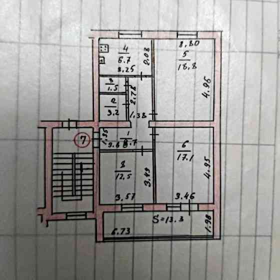 3-ёх комнатная квартира 81,80²м. 