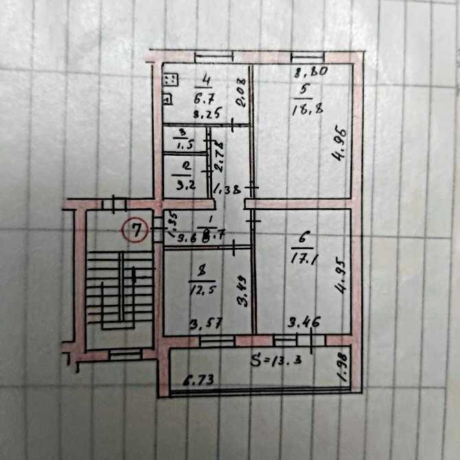 3-ёх комнатная квартира 81,80²м.  - изображение 1