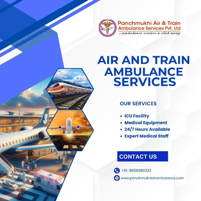 Now Pick High Level Panchmukhi Air and Train Ambulance Service in Guwahati Volgograd - photo 1